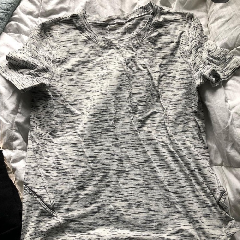 COPY - Lululemon running top on dove grey! Size 2…